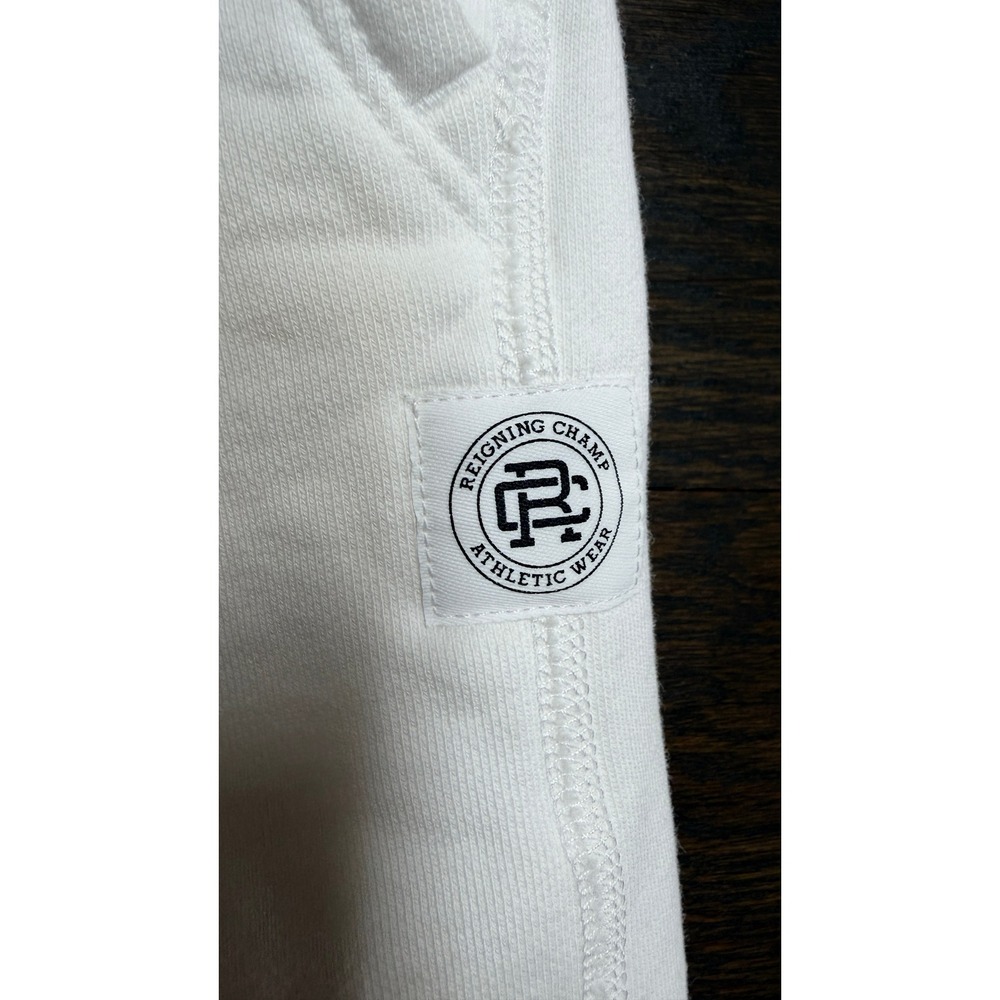 Reigning Champ Mens White Midweight Terry Slim Sweatpants Joggers M - Picture 2 of 6